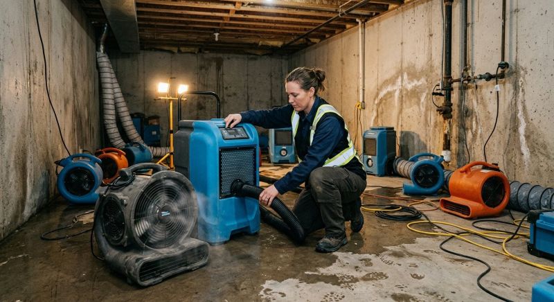 Basement Drying in Gilbert, AZ