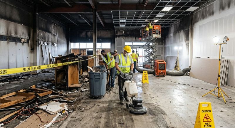 Commercial Fire Restoration in Santa Rosa, CA